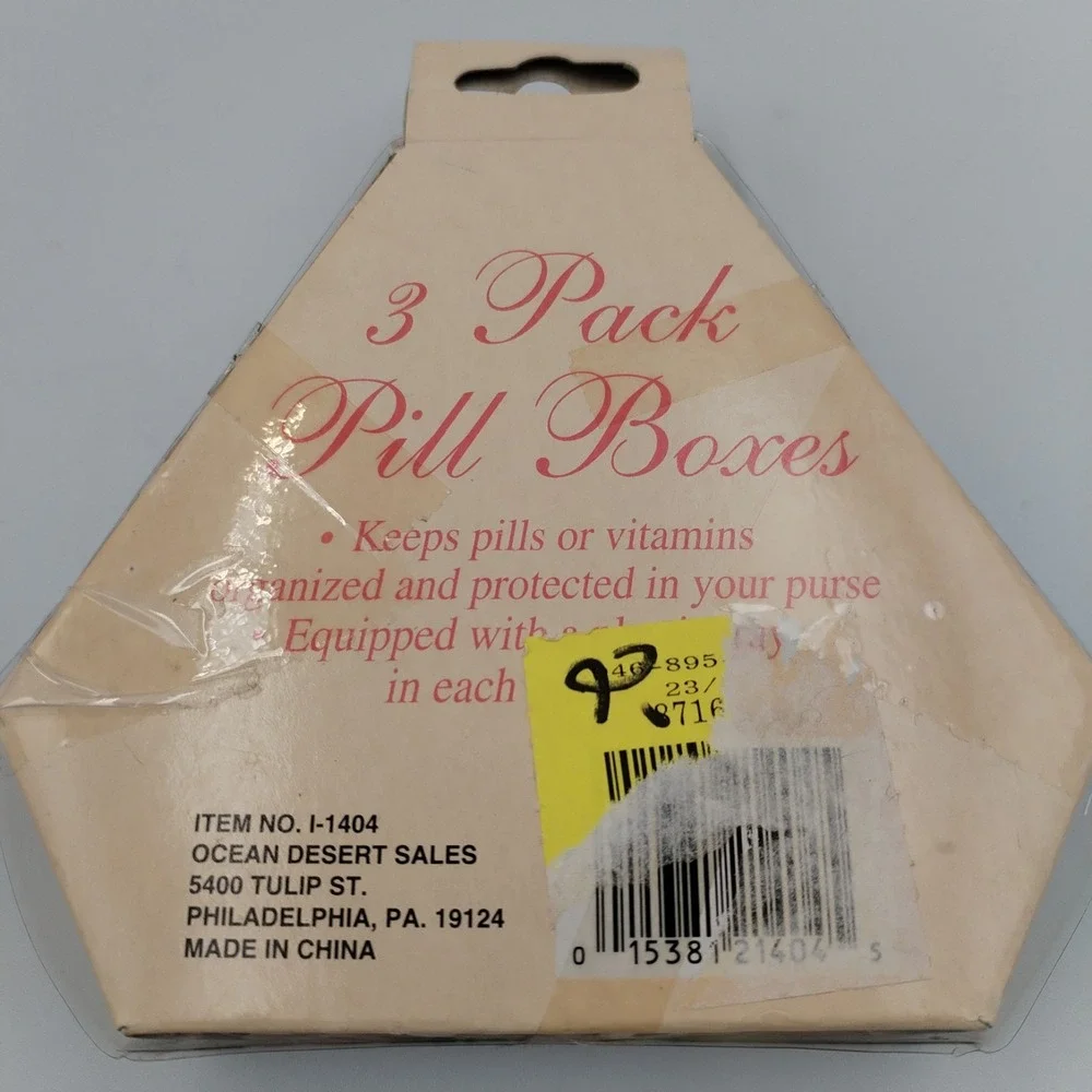 3 Pack Pill Metal Boxes Angels Querubim Plastic Tray In Each Box Victorian Style